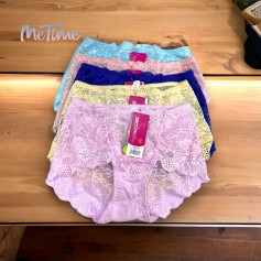 Me Time Medium Waist Sexy Lace Panties 5011 plus size